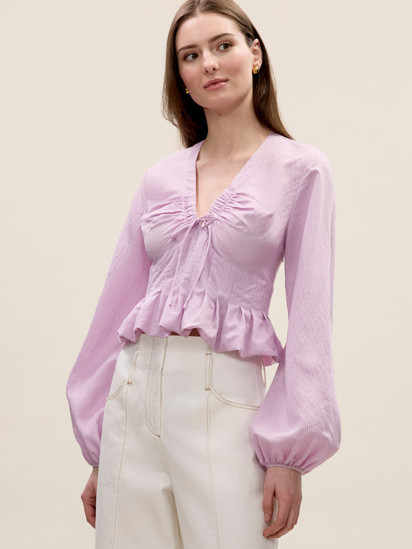 rebecca taylor Allegra Stripe Blouse