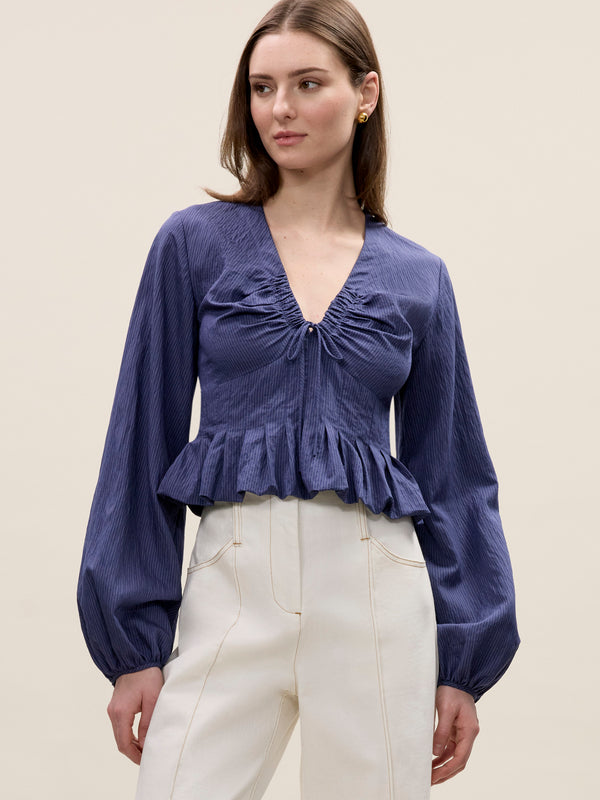 rebecca taylor Allegra Stripe Blouse