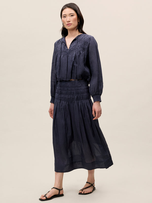 Rebecca Taylor Anya Ramie Blouse