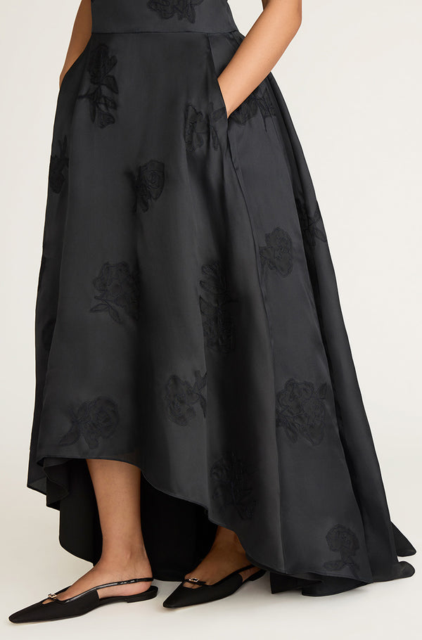 Rebecca Taylor Applique Sculptured Midi Dress