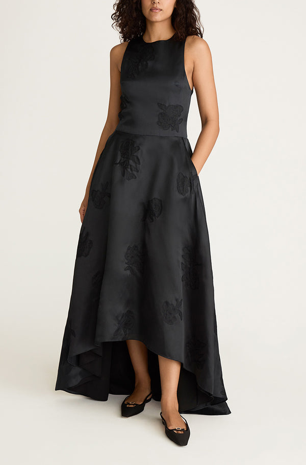 rebecca taylor Applique Sculptured Midi Dress