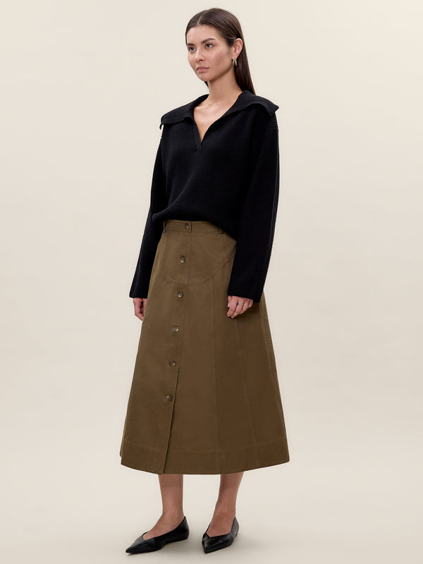 Rebecca Taylor Aria Twill Skirt