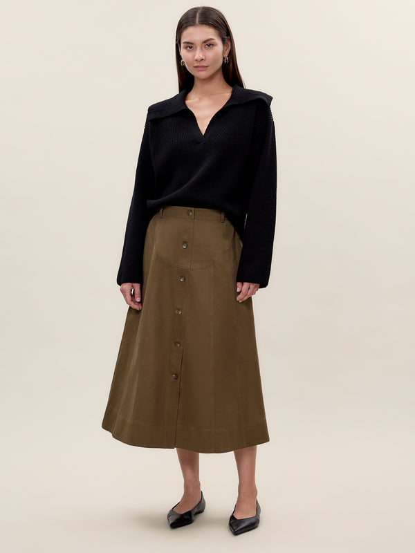 rebecca taylor Aria Twill Skirt