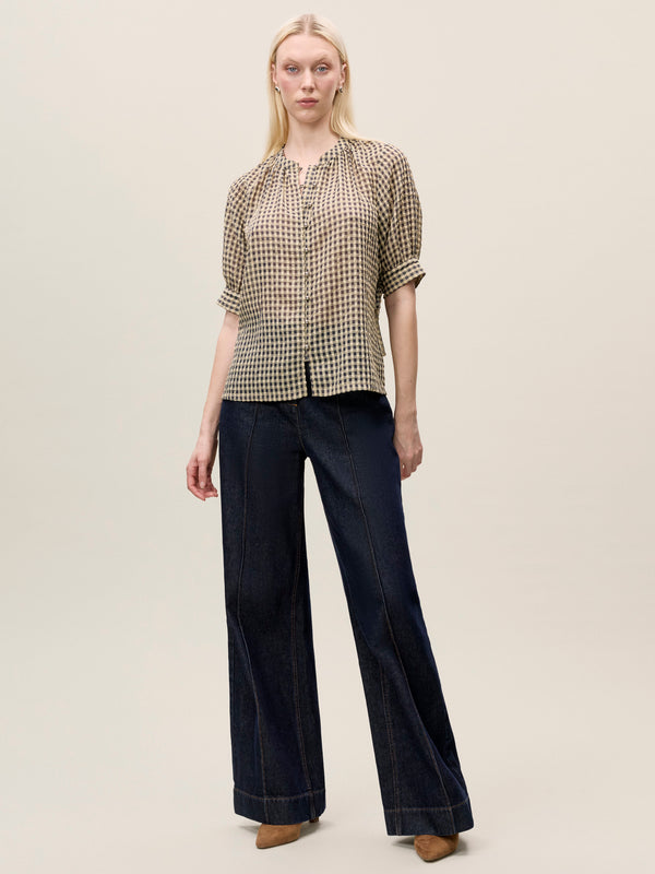 Rebecca Taylor Aster Gingham Blouse