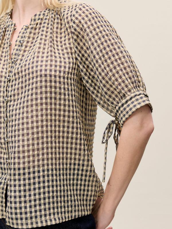 Rebecca Taylor Aster Gingham Blouse