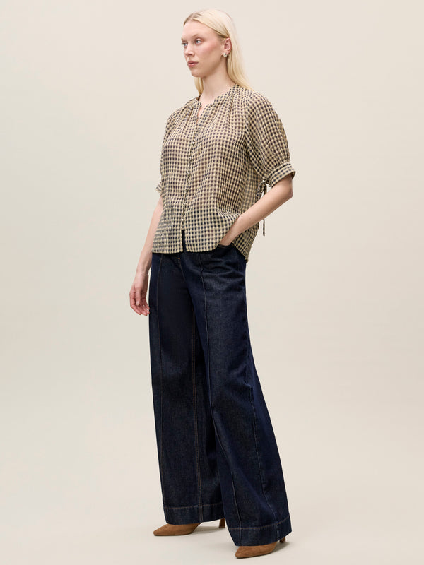 Rebecca Taylor Aster Gingham Blouse
