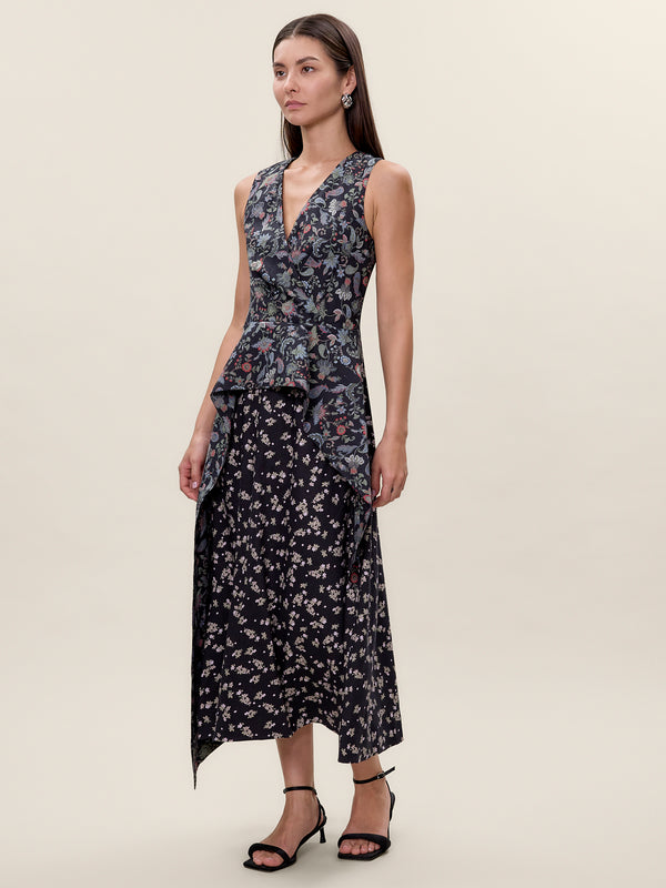 Rebecca Taylor Aurelia Stretch Linen Dress