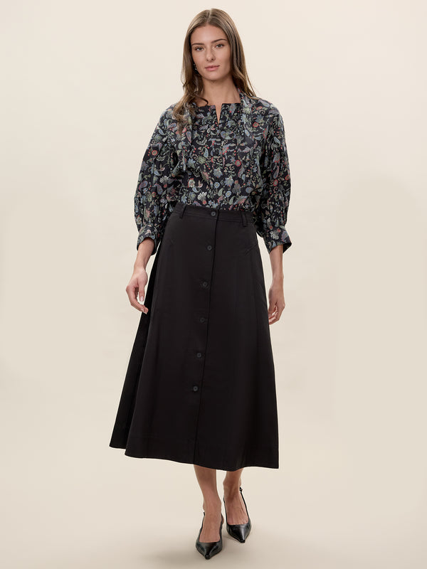 Rebecca Taylor Aurelia Stretch Linen Top