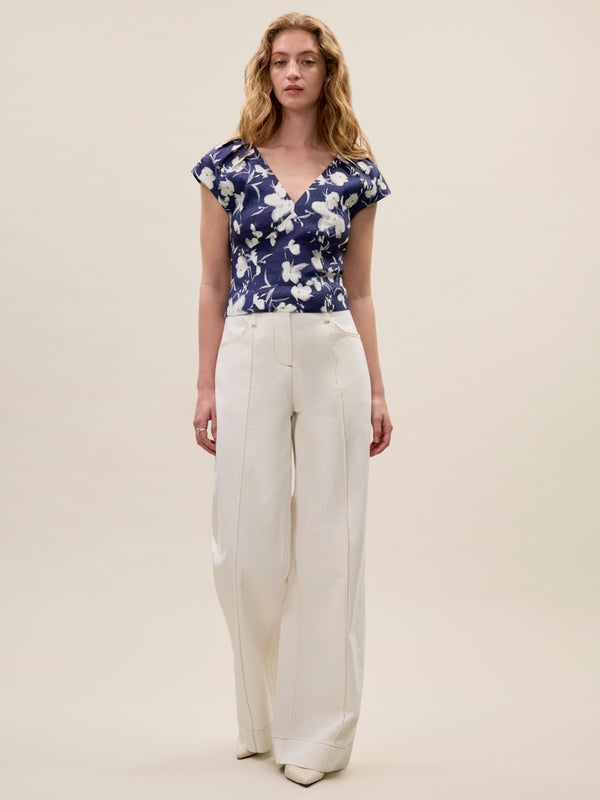 Rebecca Taylor Bea Linen Blouse