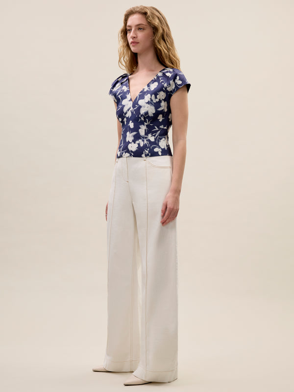 Rebecca Taylor Bea Linen Blouse