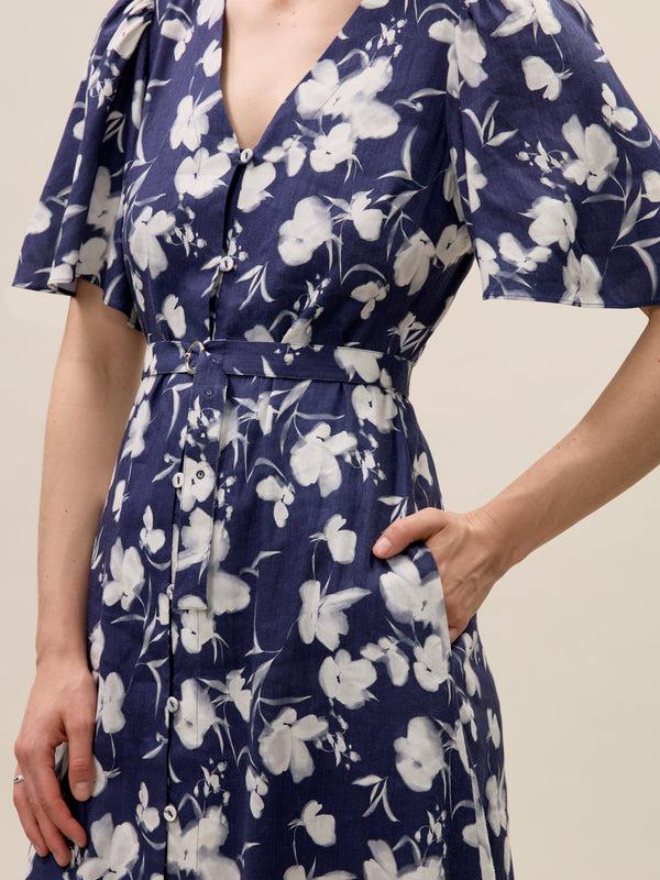 Rebecca Taylor Bea Linen Maxi Dress