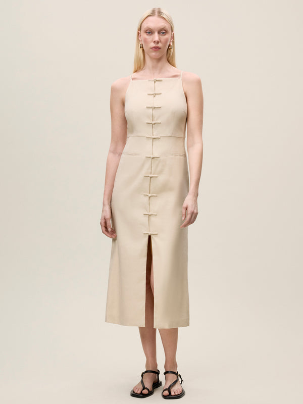 rebecca taylor Beatrice Stretch Linen Dress