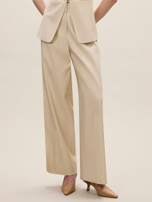 Rebecca Taylor Beatrice Stretch Linen Pant