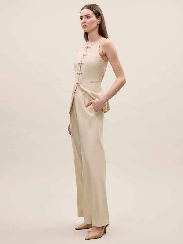 Rebecca Taylor Beatrice Stretch Linen Pant