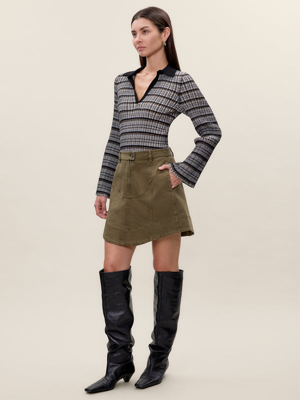 Rebecca Taylor Carmen Garment Dyed Skirt