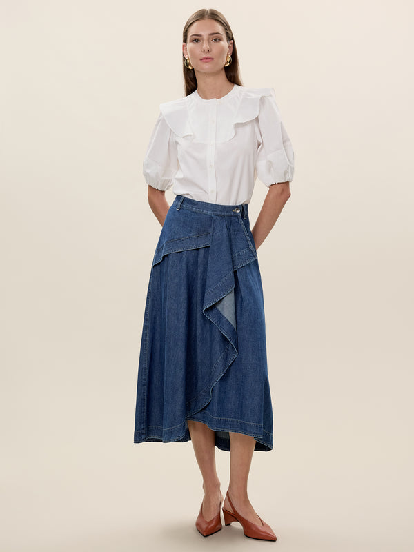 rebecca taylor Edith Denim Skirt