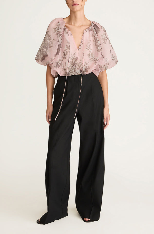 Rebecca Taylor Emblem Fleur Bubble Print Top