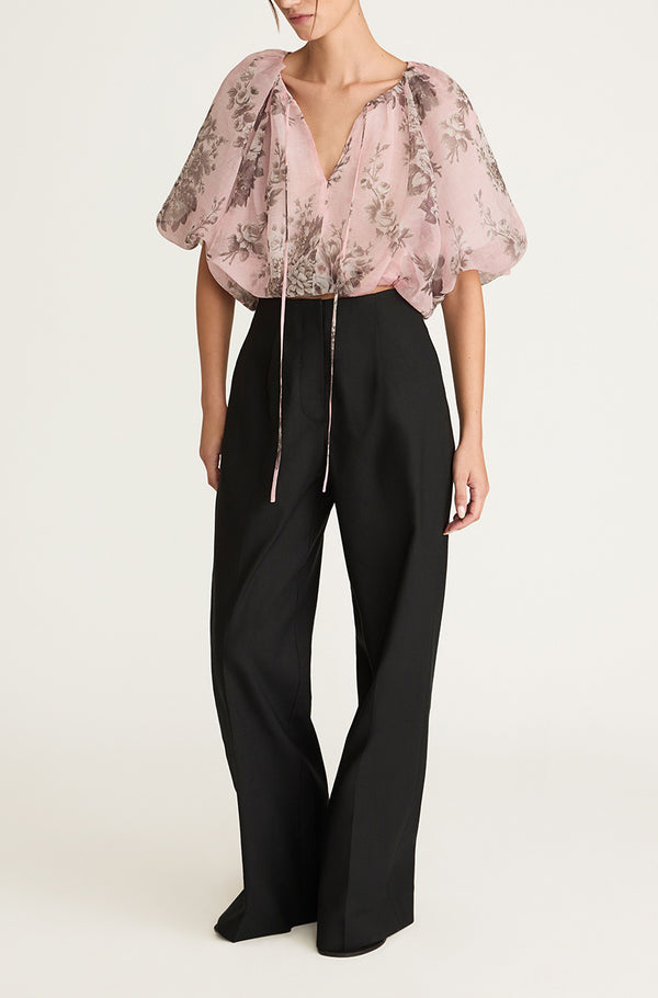 Rebecca Taylor Emblem Fleur Bubble Print Top