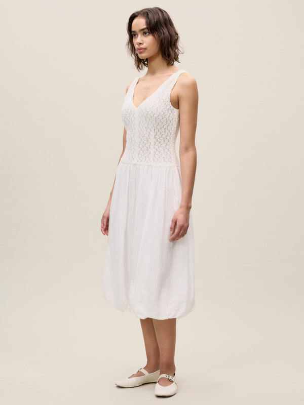 Rebecca Taylor Fiona Mixed Media Dress