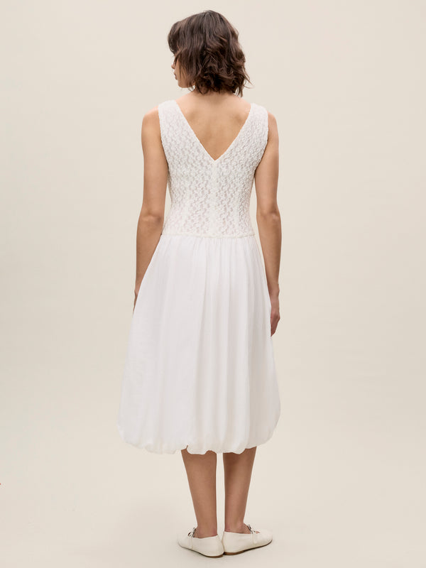 Rebecca Taylor Fiona Mixed Media Dress