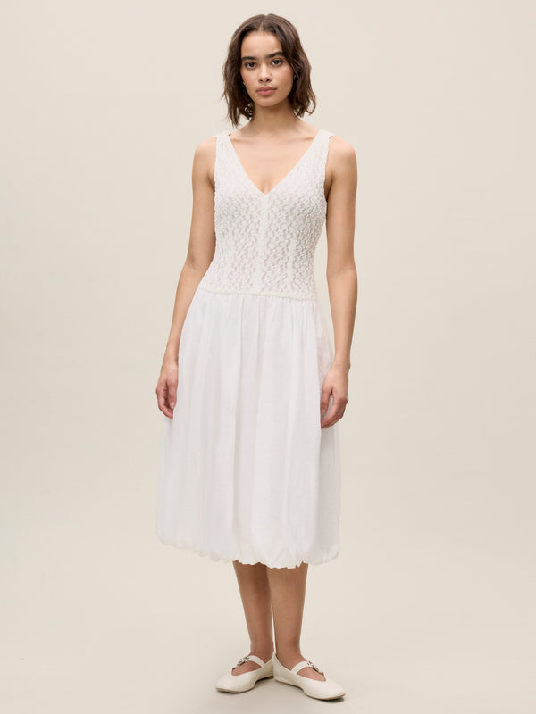 rebecca taylor Fiona Mixed Media Dress