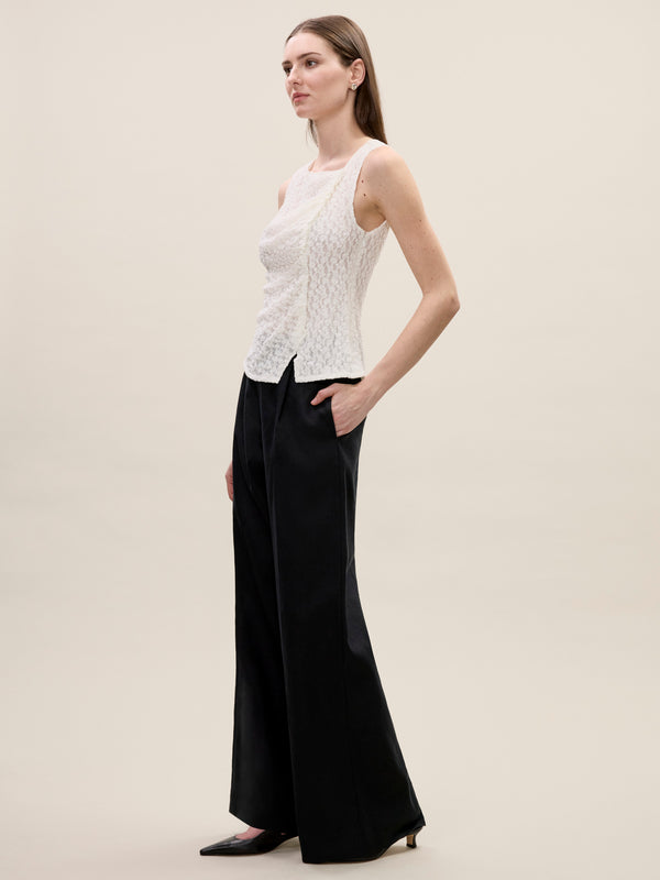 Rebecca Taylor Fiona Stretch Lace Top