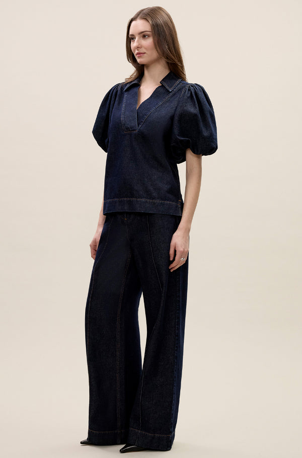 Rebecca Taylor Gabrielle Denim Blouse