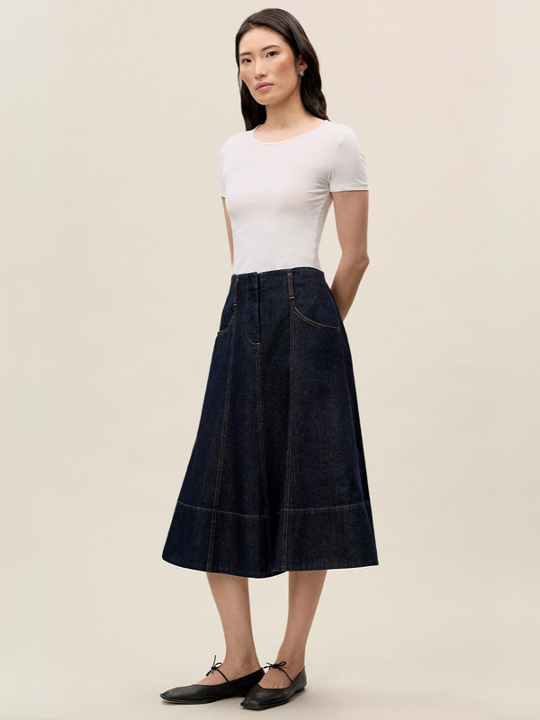 Rebecca Taylor Gabrielle Denim Skirt