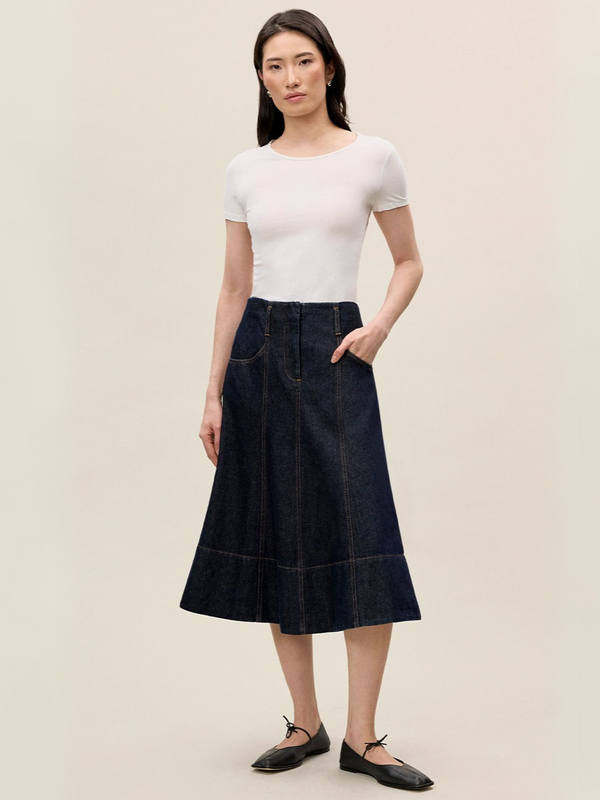 rebecca taylor Gabrielle Denim Skirt