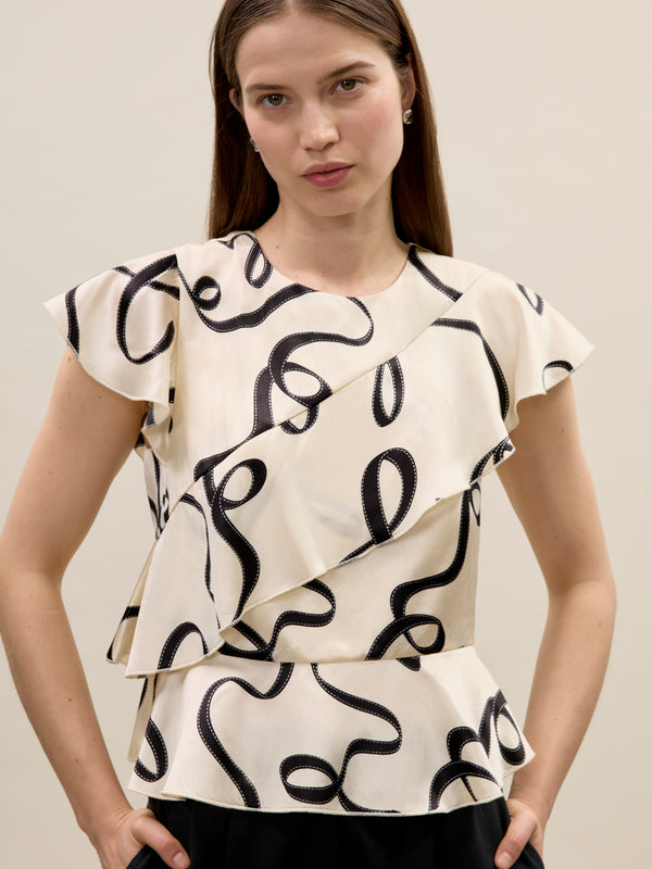 Rebecca Taylor Hollis Satin Top