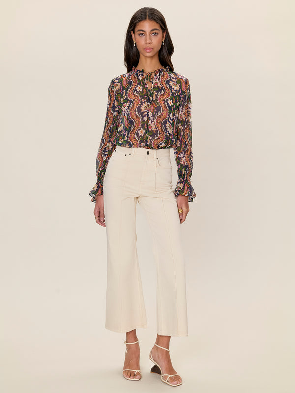 rebecca Taylor Isha Printed Blouse