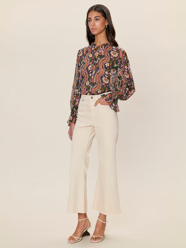 rebecca Taylor Isha Printed Blouse