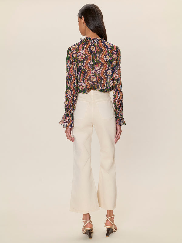 rebecca Taylor Isha Printed Blouse