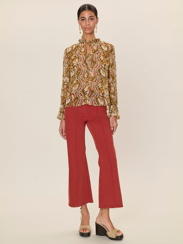 Rebecca Taylor Isha Printed Blouse