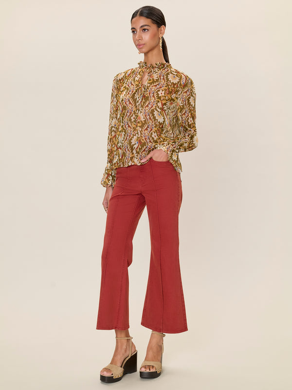 Rebecca Taylor Isha Printed Blouse