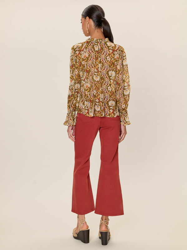 Rebecca Taylor Isha Printed Blouse