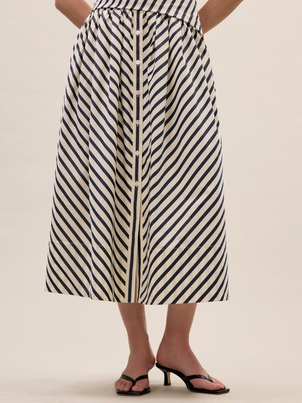 Rebecca Taylor Isla Stripe Poplin Dress