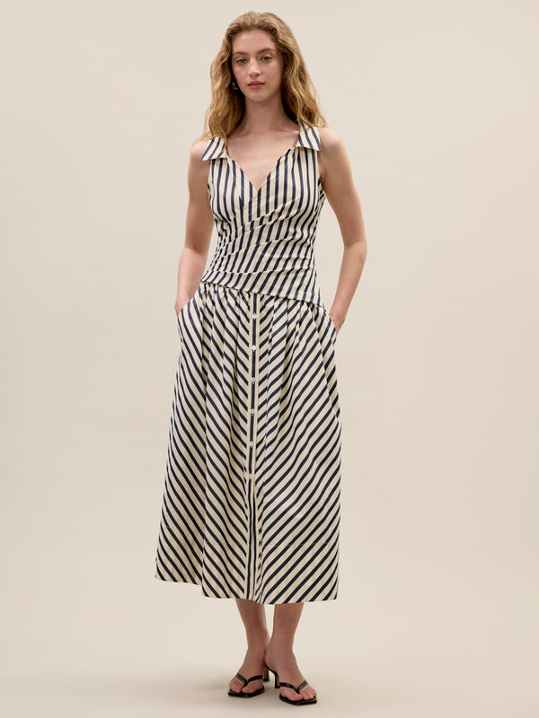 rebecca taylor Isla Stripe Poplin Dress