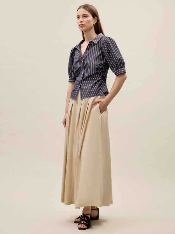 Rebecca Taylor Isla Stripe Poplin Shirt