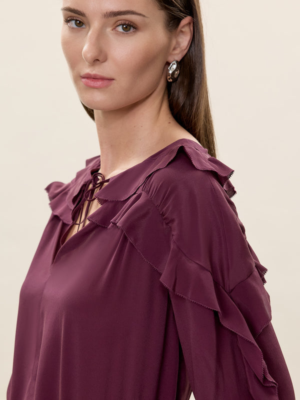 Rebecca Taylor Lillith Ruffle Blouse