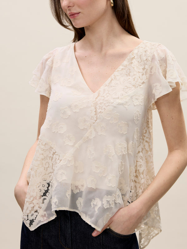 Rebecca Taylor Marielle Lace Blouse