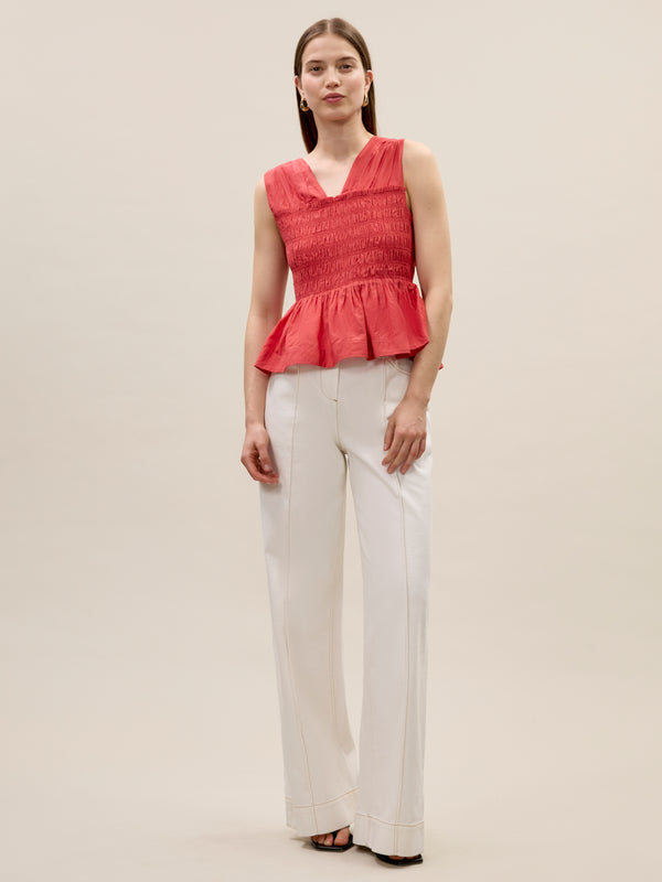 Rebecca Taylor Merrick Silk Cotton Top