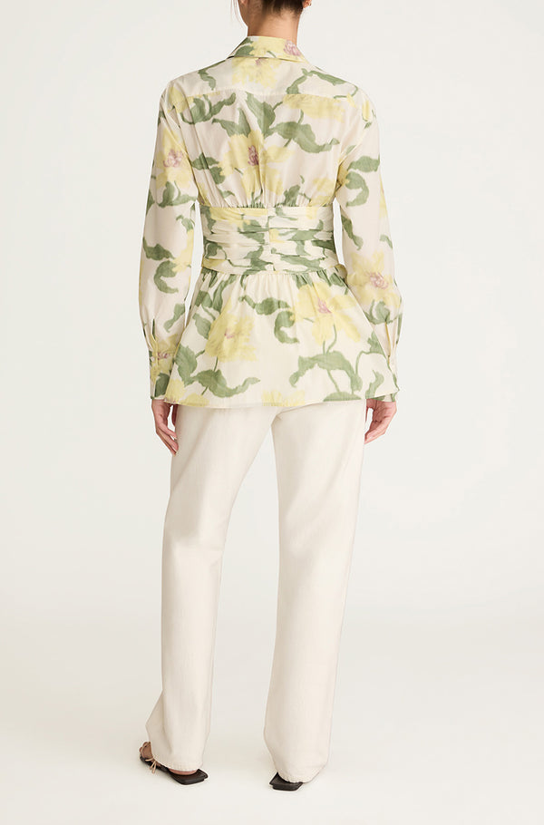 Rebecca Taylor Nouveau Fleur Bustier Button Down
