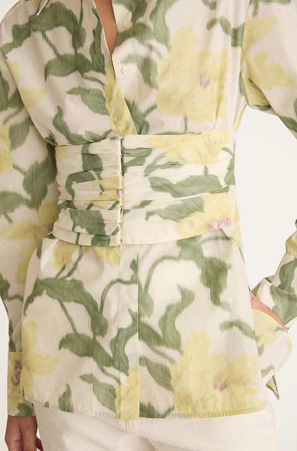 Rebecca Taylor Nouveau Fleur Bustier Button Down