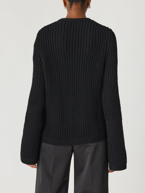 Rebecca Taylor Novelty Wool Toggle Cardi