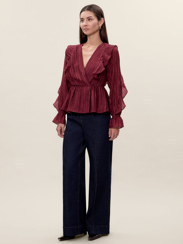Rebecca Taylor Olivia Ruffle Blouse