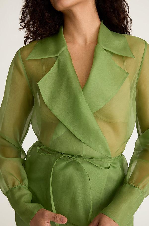 rebecca taylor Organza Wrap Shirt
