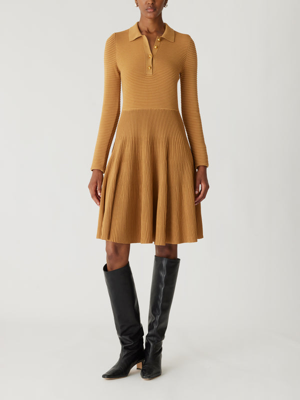 rebecca taylor Ottoman Knit Ls Dress