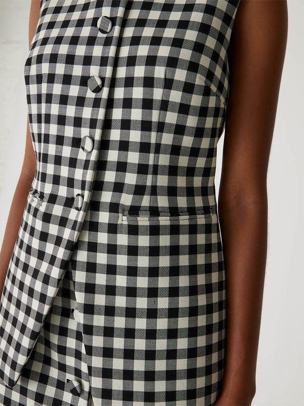 Rebecca Taylor Philippa Check Button Front Vest