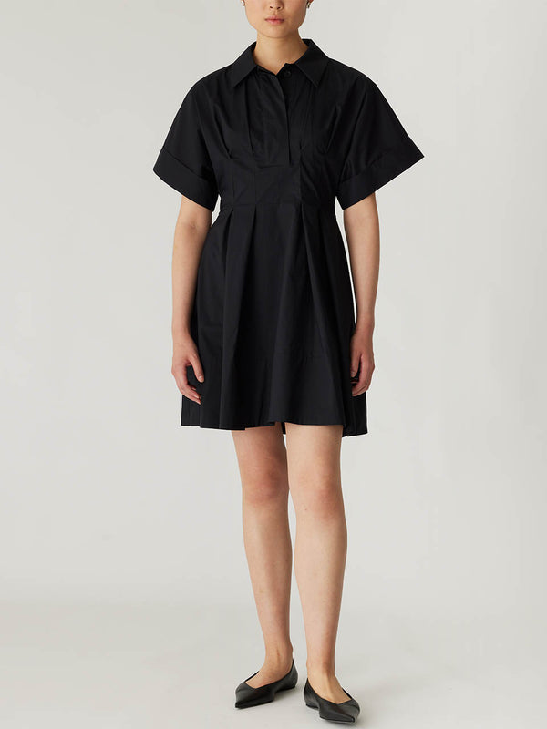 rebecca taylor Poplin Waisted Shirt Dress